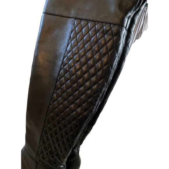 Cole Haan Everly Boots Black Size 6.5 Stealth Wealth Preppy Equestrian Classic - Picture 10 of 15